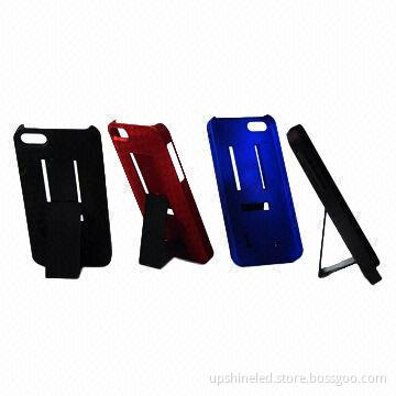 PC Cases for iPhone with Standing Function, Various Patterns Optional